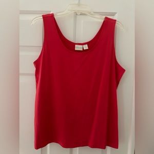 Chico’s size 3 (16) peach tank top.